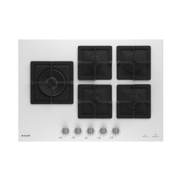 Arçelik Arçelik OCD K 752-2 DWKYB Gazlı Cam Tablalı Ocak Beyaz