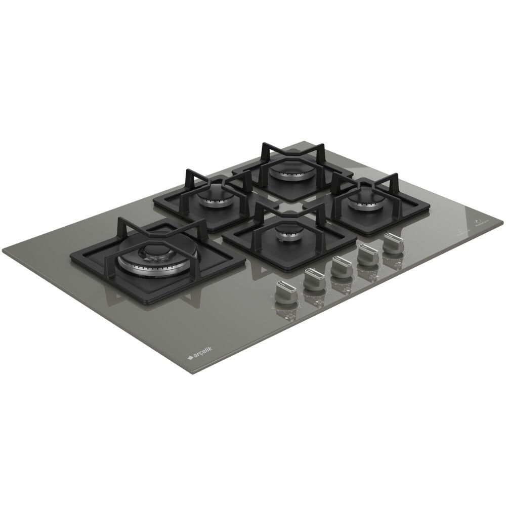 Arçelik Arçelik OCD K 752-2 DWKYG Gazlı Cam Tablalı Ocak Gri