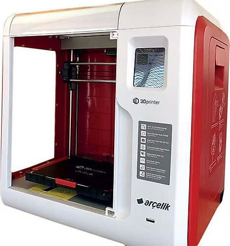 Arçelik PT1000 3D YAZICI 25KG Filament Hediyesi ile(50x0,5kg Beyaz Flament Hediye)